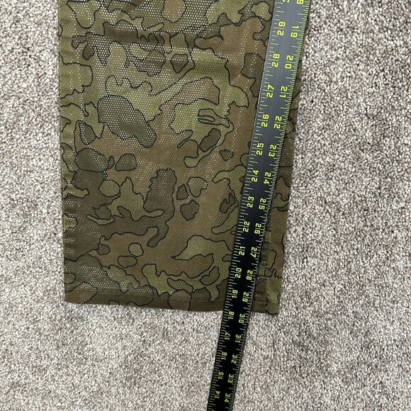 Express Womens Stretch Jeans Size 9 / 10 Camo Green Mid Rise Pants 3-Pockets EUC - Picture 11 of 14